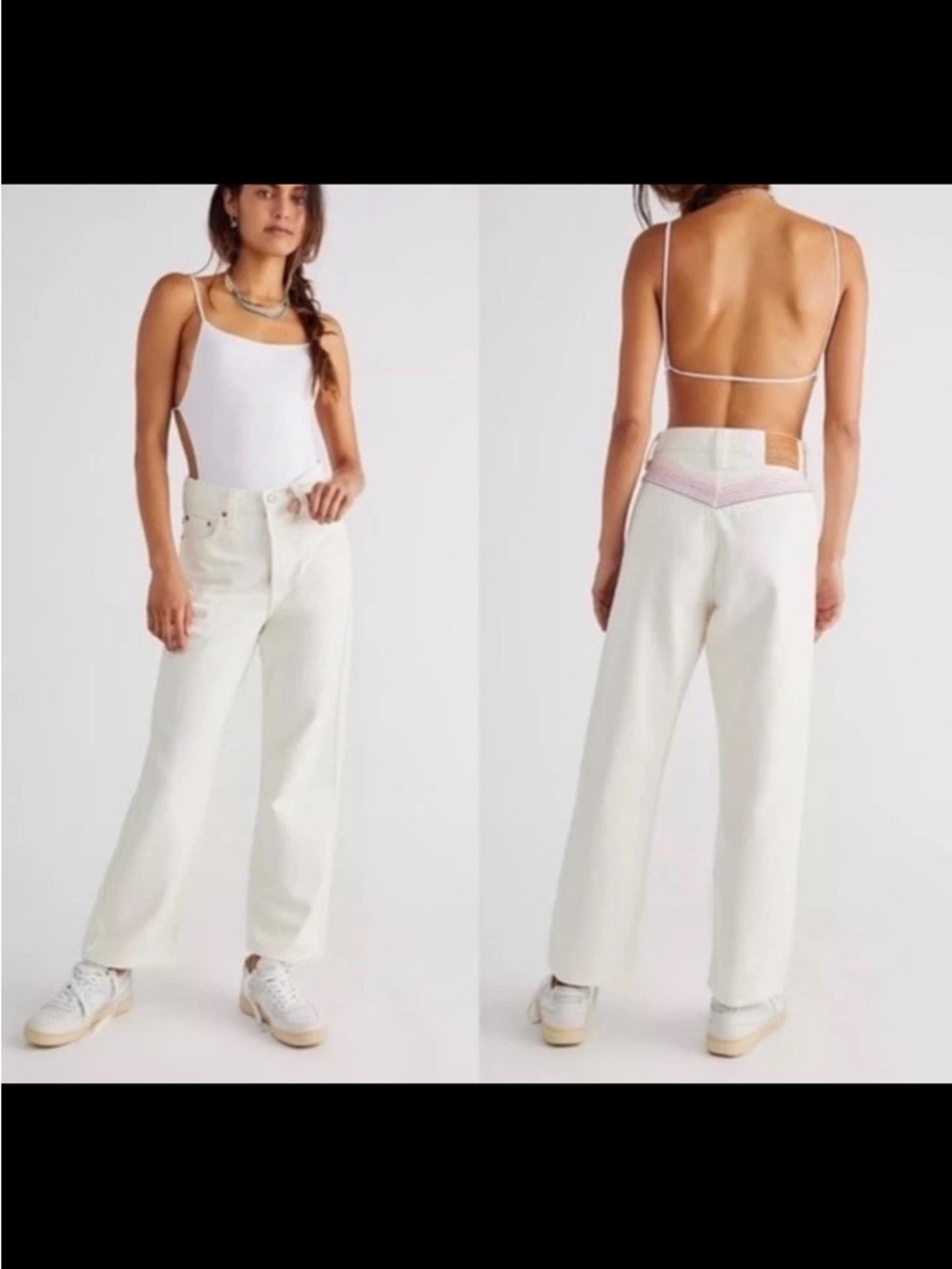 Levi’s Ribcage Straight Ankle Chasing Rainbow Jeans
